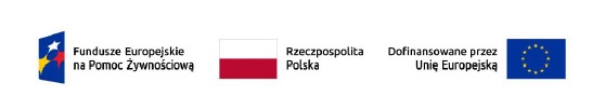 Logo funduszy unijnych program Pomoc Żywnościowa