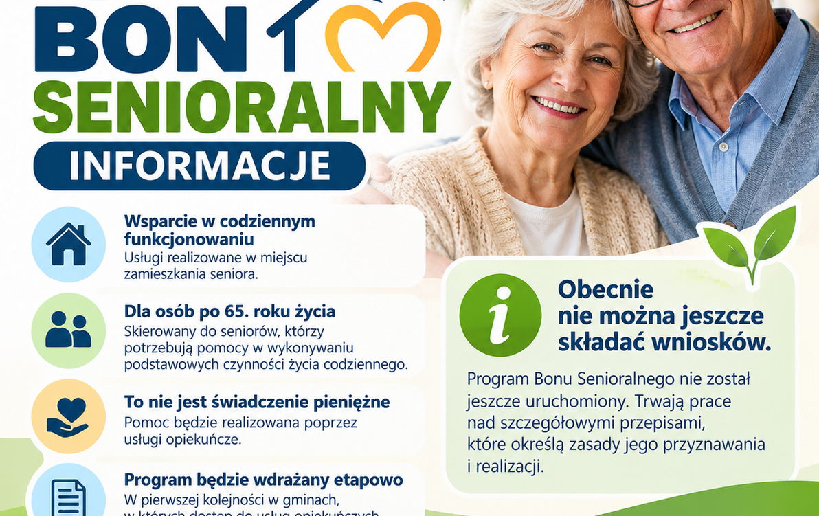 Zdjęcie do Bon senioralny - informacje dla mieszkańc&oacute;w Gminy Trzebiat&oacute;w 