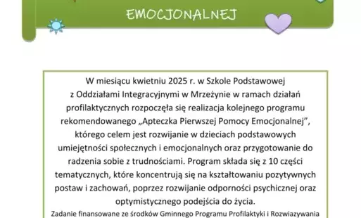 Apteczka Pierwszej Pomocy Emocjonalnej
