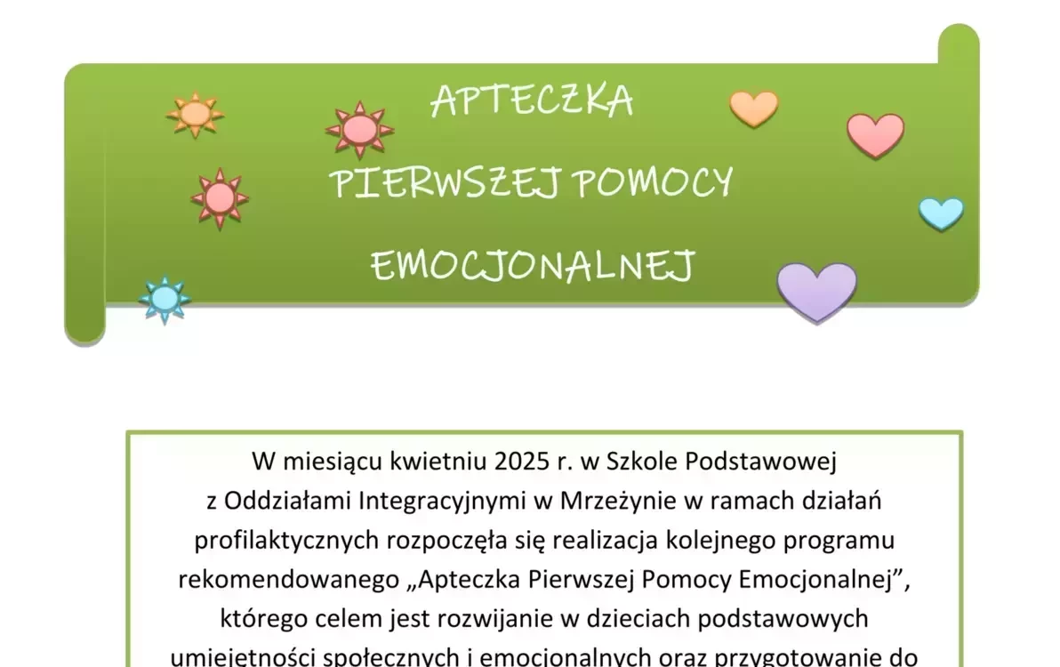 Zdjęcie do Apteczka Pierwszej Pomocy Emocjonalnej