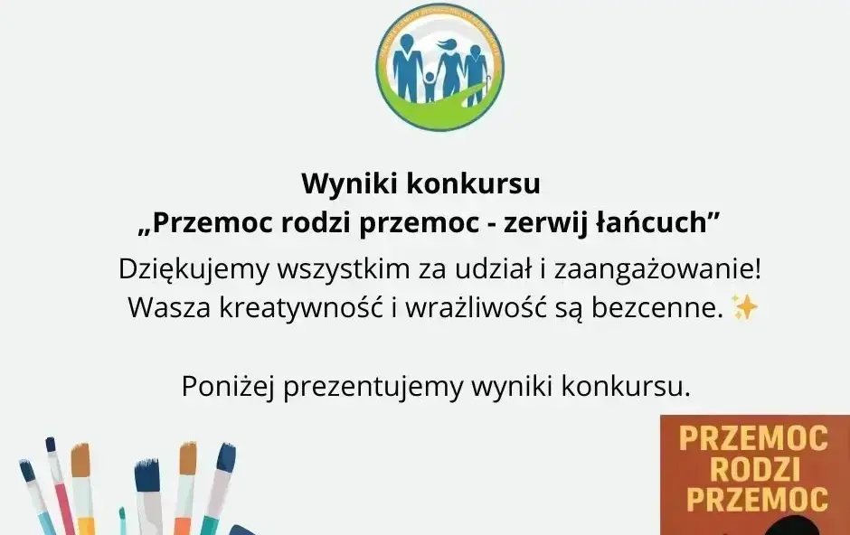 Zdjęcie do WYNIKI KONKURSU &bdquo;Przemoc rodzi przemoc &ndash; zerwij łańcuch&rdquo;