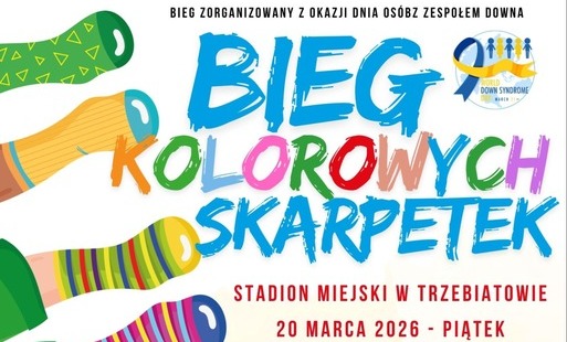  III Bieg Kolorowych Skarpet – 20 marca 2026 w Trzebiatowie! 