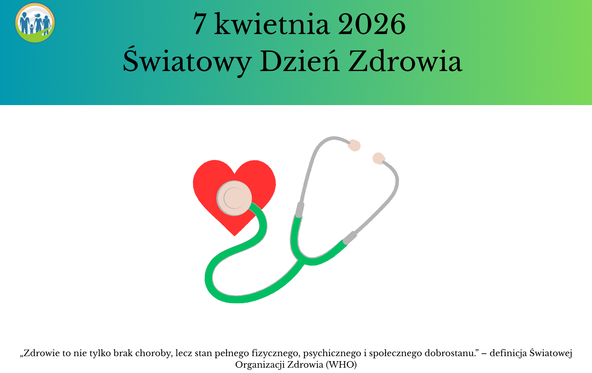 Zdjęcie do 7 kwietnia &ndash; Światowy Dzień Zdrowia 